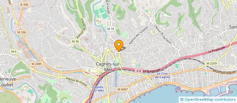 localisation de l'entreprise SCI SITE CHARMANT  CAGNES-SUR-MER