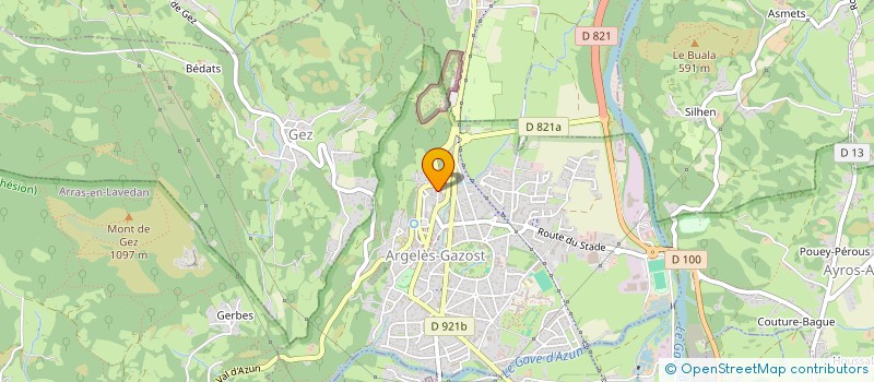 localisation de l'entreprise SCI SITEC  ARGELES-GAZOST