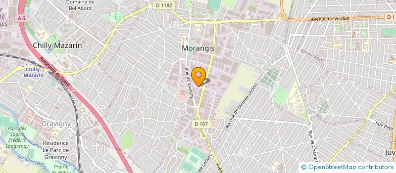 localisation de l'entreprise SCI SITMO à MORANGIS