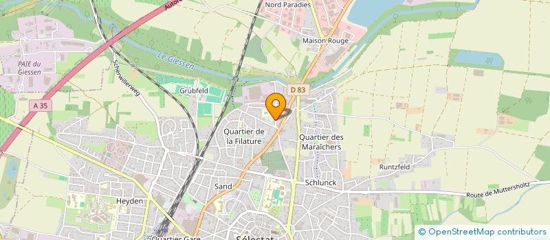 localisation de l'entreprise SCI SITTLER  EBERSHEIM