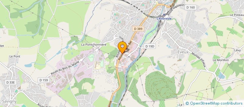 localisation de l'entreprise SCI SIUOL  L'ARBRESLE