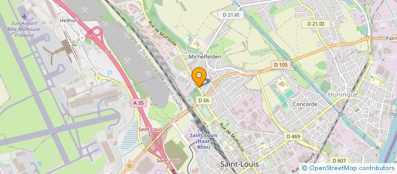 localisation de l'entreprise SCI SIVA  SAINT-LOUIS