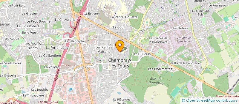 localisation de l'entreprise SCI SIVADON LA PLAINE  CHAMBRAY-LES-TOURS