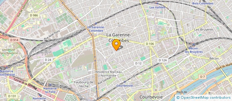 localisation de l'entreprise SCI SIVAL DE LASSERNE à LA GARENNE-COLOMBES