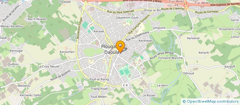 localisation de l'entreprise SCI SIVI  PLOUGASTEL-DAOULAS