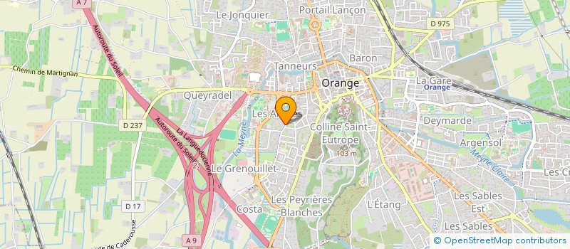 localisation de l'entreprise SCI SIVO  ORANGE