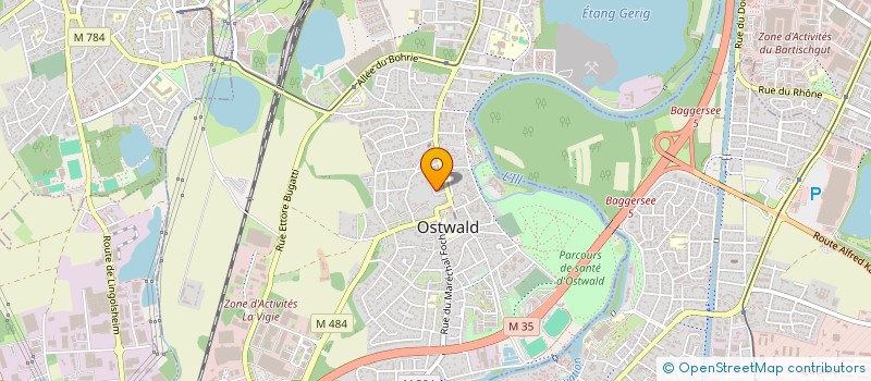 localisation de l'entreprise SCI SIWERG  OSTWALD