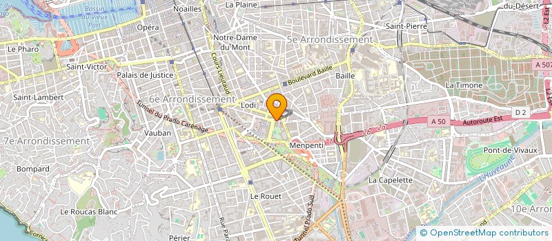 localisation de l'entreprise SCI SIXIEME SENS à MARSEILLE