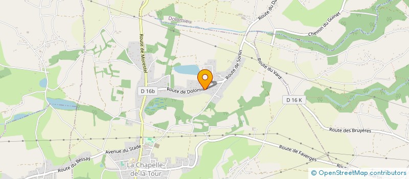 localisation de l'entreprise SCI SIXTEMA  LA CHAPELLE-DE-LA-TOUR