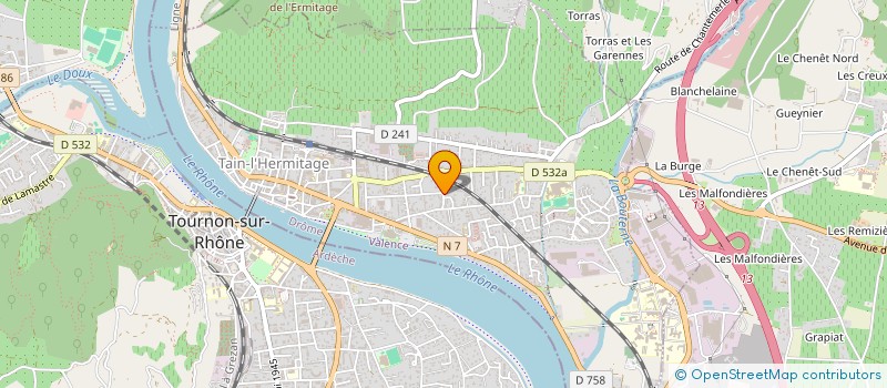 localisation de l'entreprise SCI SIXTINE  TAIN-L'HERMITAGE