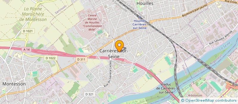 localisation de l'entreprise SCI SIZA  CARRIERES-SUR-SEINE