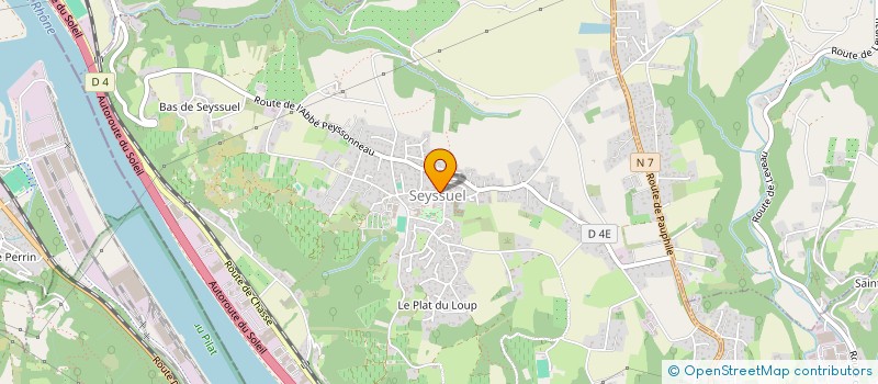 localisation de l'entreprise SCI SJ  SEYSSUEL