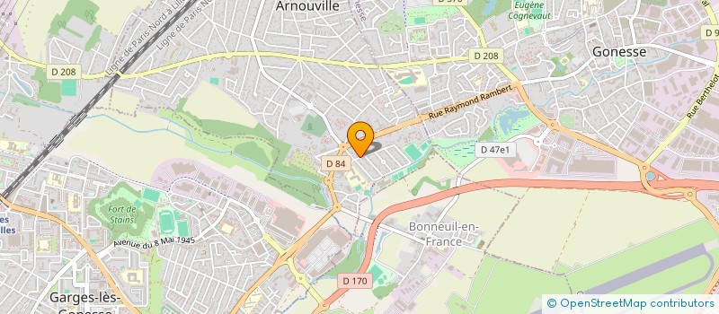 localisation de l'entreprise SCI SJ  ARNOUVILLE