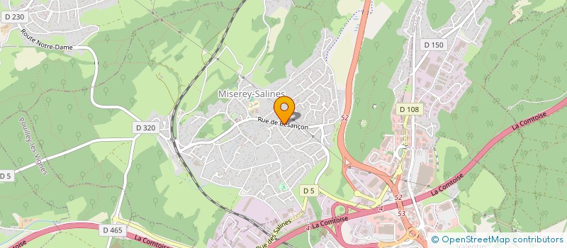 localisation de l'entreprise SCI SJ-AZ  MISEREY-SALINES