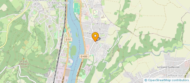 localisation de l'entreprise SCI SJ INVEST  FLEURIEU-SUR-SAONE