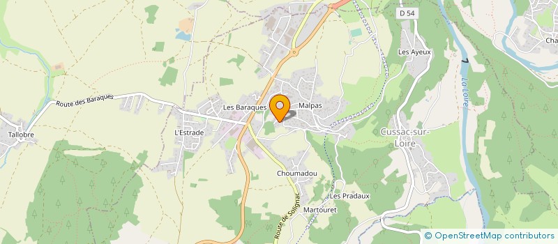 localisation de l'entreprise SCI SJA  CUSSAC-SUR-LOIRE