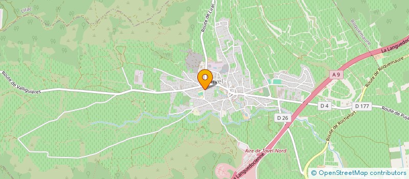 localisation de l'entreprise SCI SJA  TAVEL