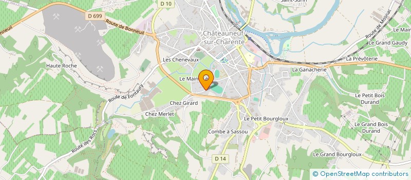 localisation de l'entreprise SCI SJA ET FILS à CHATEAUNEUF-SUR-CHARENTE