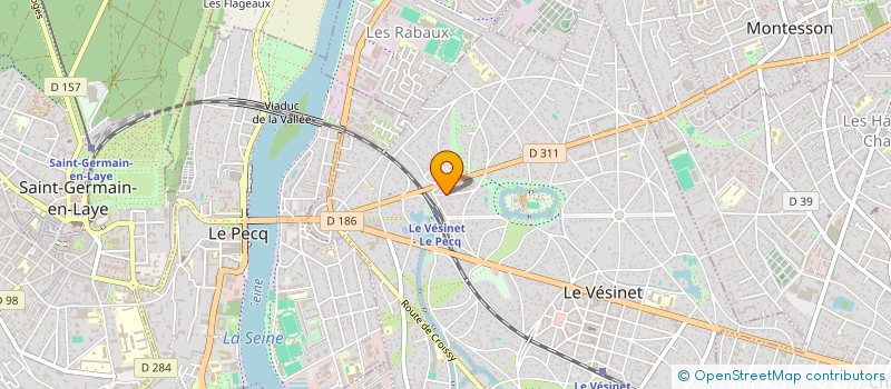 localisation de l'entreprise SCI SJB5  LE VESINET