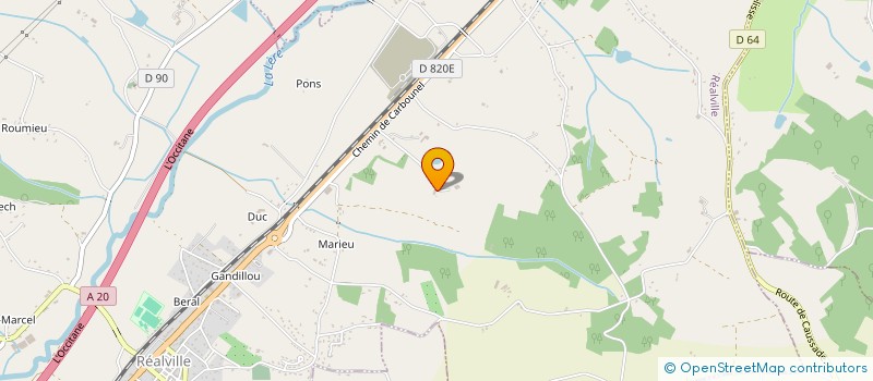 localisation de l'entreprise SCI SJC  REALVILLE