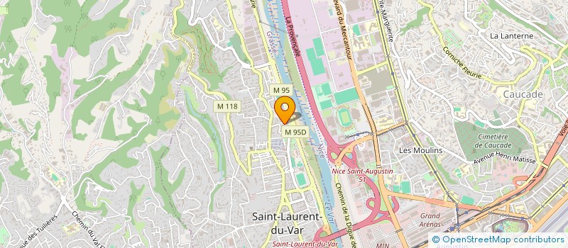 localisation de l'entreprise SCI SJJG à SAINT LAURENT DU VAR