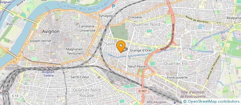 localisation de l'entreprise SCI SJLV48  AVIGNON