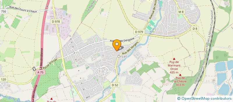 localisation de l'entreprise SCI SJMG  ORCET