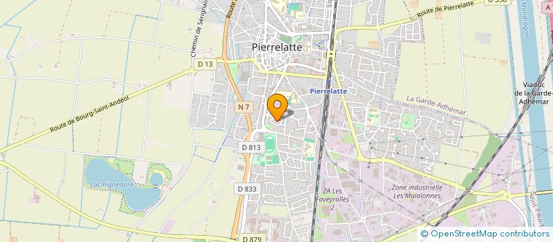 localisation de l'entreprise SCI SJP 13 à PIERRELATTE