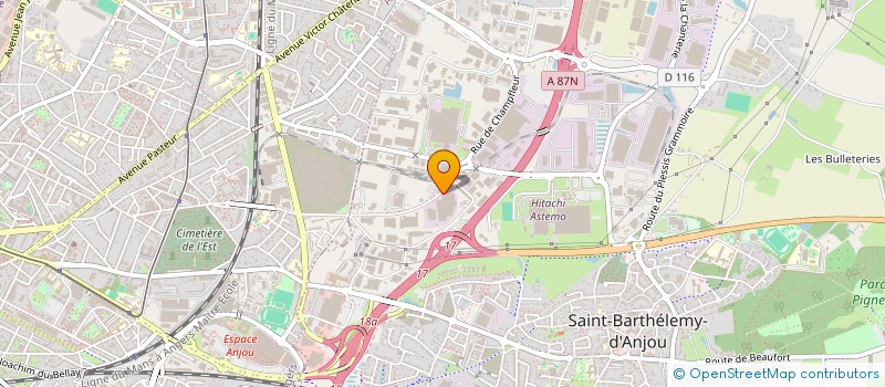 localisation de l'entreprise SCI SJP  SAINT-BARTHELEMY-D'ANJOU