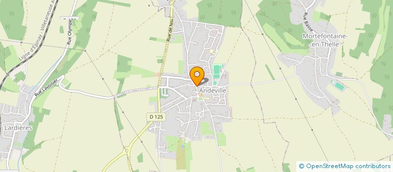 localisation de l'entreprise SCI SJPERREAU  ANDEVILLE