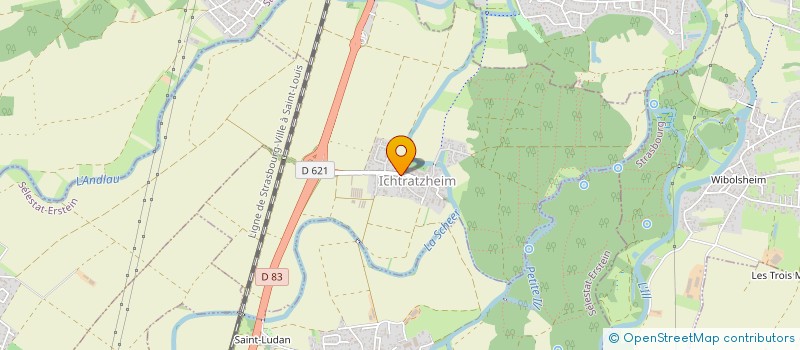 localisation de l'entreprise SCI SJRS 23  ICHTRATZHEIM