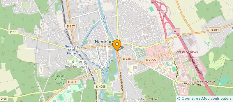 localisation de l'entreprise SCI SJS  NEMOURS