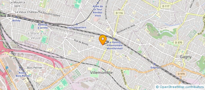 localisation de l'entreprise SCI SJTG à VILLEMOMBLE