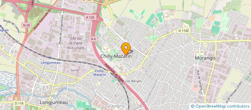 localisation de l'entreprise SCI SJVL à CHILLY-MAZARIN