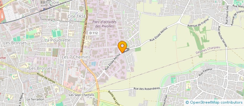 localisation de l'entreprise SCI SK  DECINES-CHARPIEU