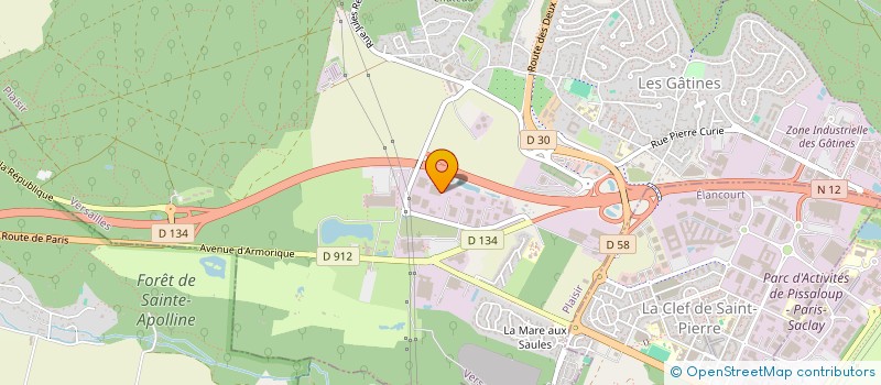 localisation de l'entreprise SCI SK CHANCRD  PLAISIR