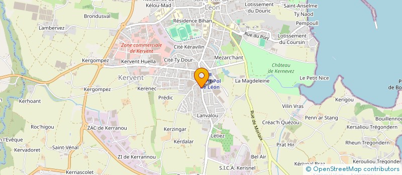 localisation de l'entreprise SCI SK CONSTRUCTIONS  SAINT-POL-DE-LEON