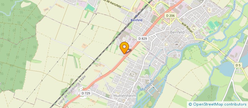 localisation de l'entreprise SCI SK LOCATION  HUTTENHEIM