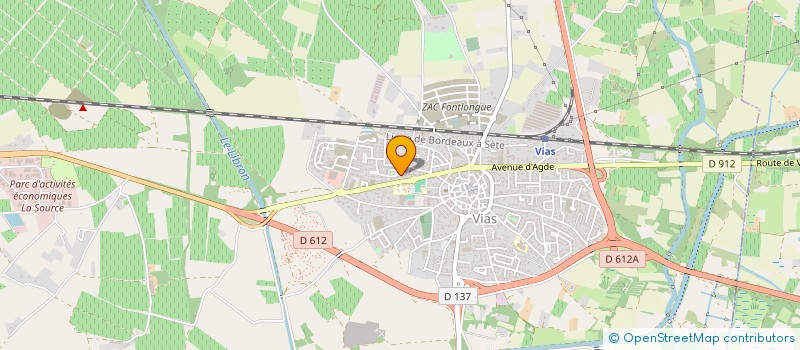 localisation de l'entreprise SCI SKAL  VIAS