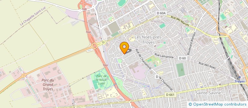 localisation de l'entreprise SCI SKALIBUT  SAINTE-SAVINE