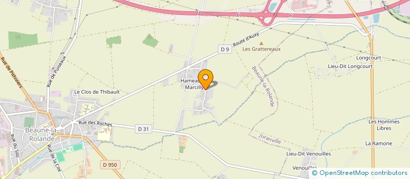 localisation de l'entreprise SCI SKBJ  BEAUNE-LA-ROLANDE