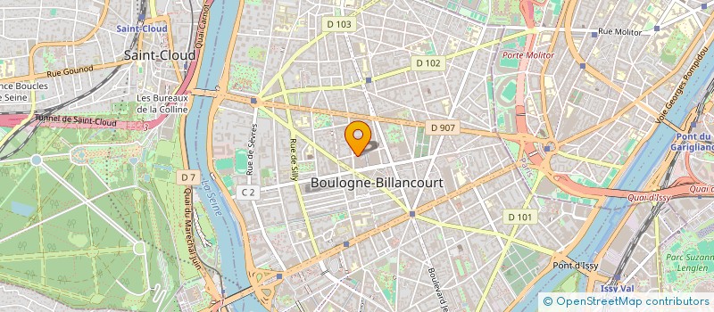 localisation de l'entreprise SCI SKDM à BOULOGNE-BILLANCOURT