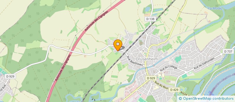 localisation de l'entreprise SCI SKIBOOT  DRUSENHEIM