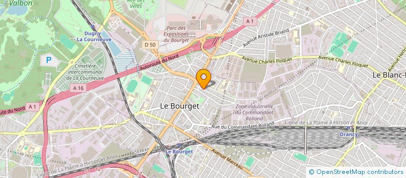 localisation de l'entreprise SCI SKID à LE BOURGET
