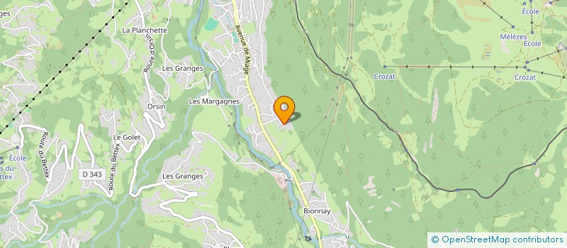 localisation de l'entreprise SCI SKIRAACK à SAINT GERVAIS LES BAINS