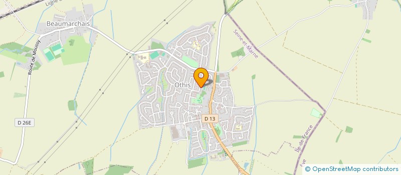 localisation de l'entreprise SCI SKIS  OTHIS