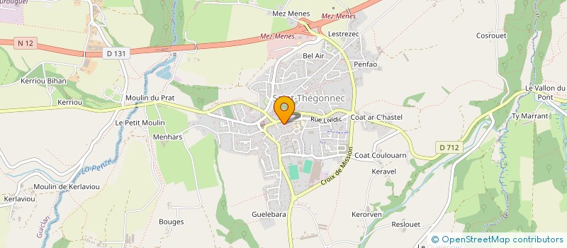 localisation de l'entreprise SCI SKLAER EVEL AL LOAR  SAINT-THEGONNEC LOC-EGUINER