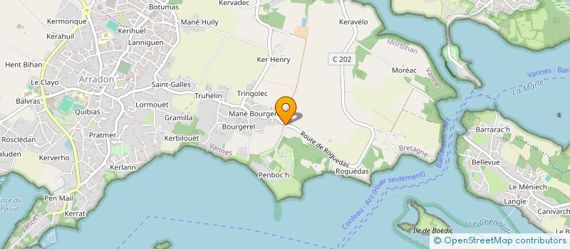 localisation de l'entreprise SCI SKLAERA MARI  ARRADON