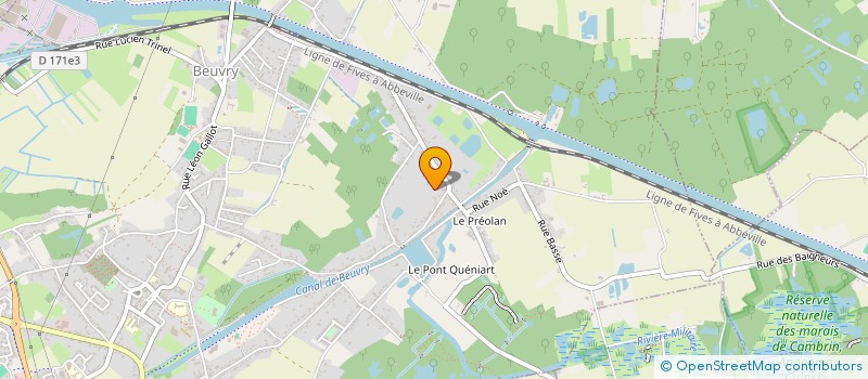 localisation de l'entreprise SCI SKMG  BEUVRY