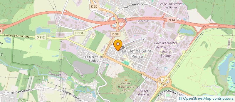 localisation de l'entreprise SCI SKMR  ELANCOURT